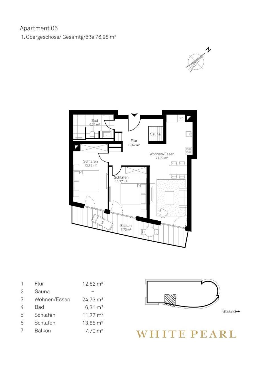 White Pearl Apartment 1.06 蒂门多弗施特兰德 外观 照片